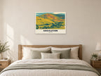 Mam Tor, Castleton Poster at A1, as a poster, above a bed