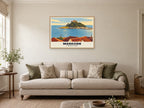St Michael's Mount, Marazion Poster at A1, in an oak frame, in a sitting room