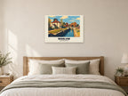 Marlow Poster — Marlow Lock at A1, as a poster, above a bed