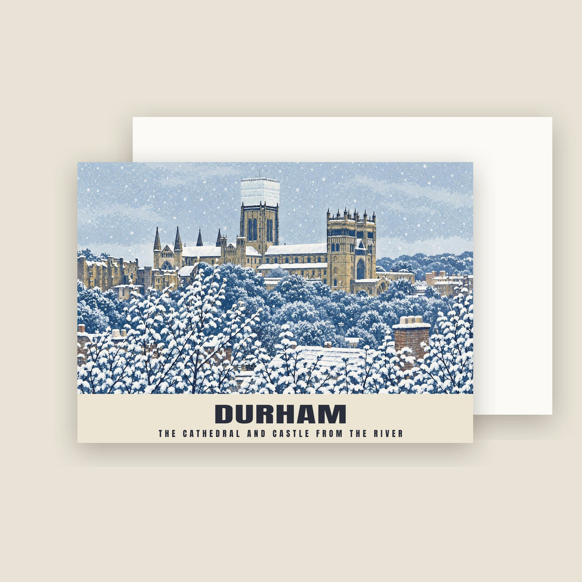 Durham Cathedral Christmas card with its envelope