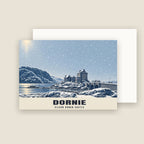 Eilean Donan Castle, Dornie Christmas card with its envelope