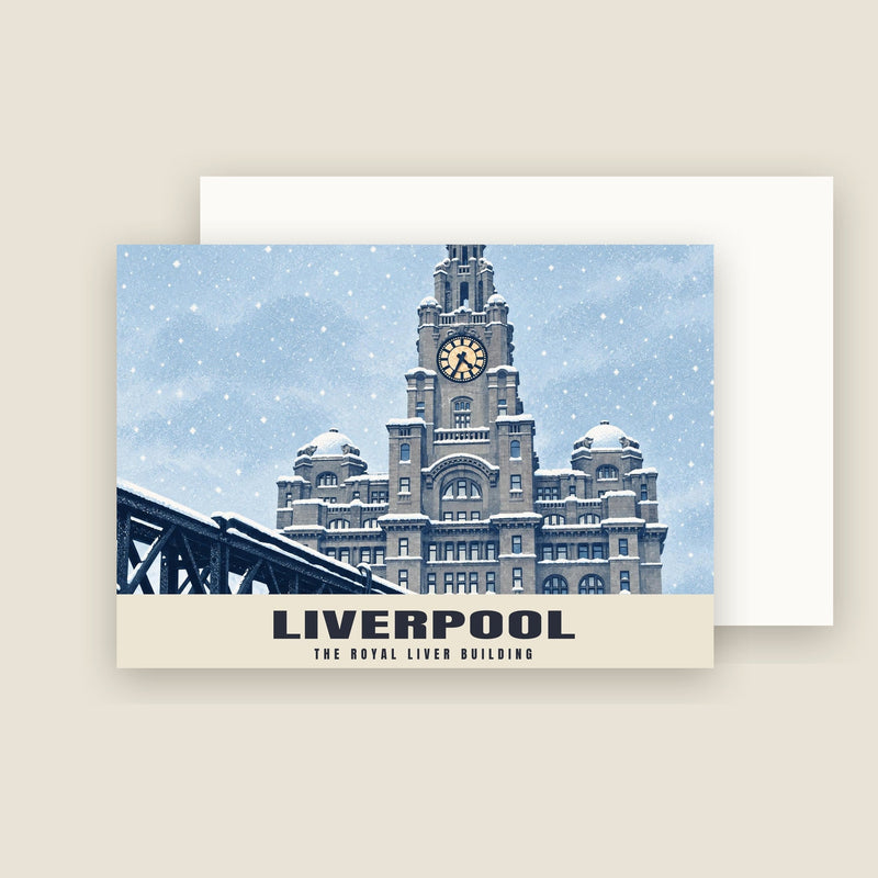 The Royal Liver Building, Liverpool Christmas Cards (Pack of 10)