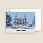 St Paul's Cathedral, London Christmas card with its envelope