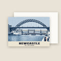 The Tyne Bridge, Newcastle Christmas card with its envelope