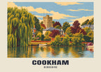 Holy Trinity Church, Cookham vintage-style poster