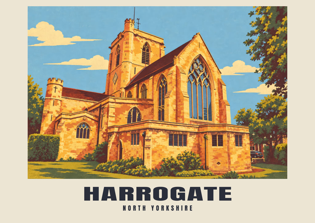 Kairos Church, Harrogate vintage-style poster