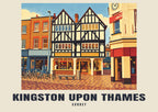 Kingston upon Thames vintage-style poster