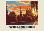 St Peter's Church, Wallingford vintage-style poster