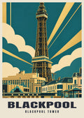 Blackpool Tower poster, Art Deco style