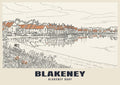 Blakeney Quay poster in the Line Art style