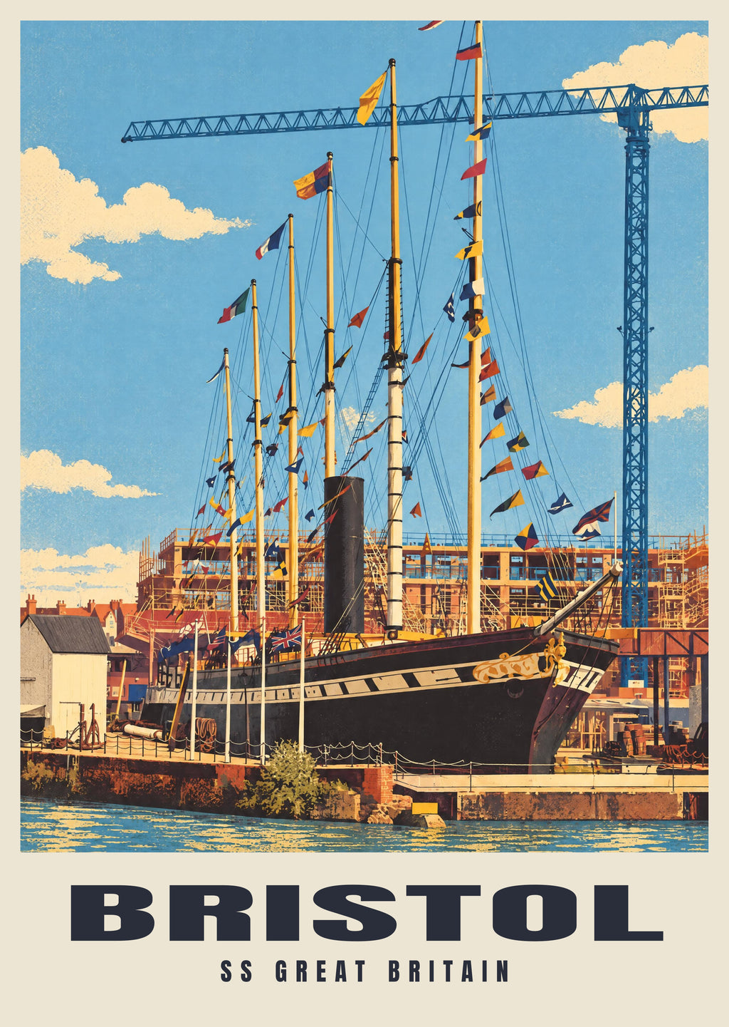 SS Great Britain, Bristol poster in the Retro Railway style