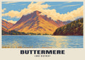Buttermere poster in the Retro Railway style