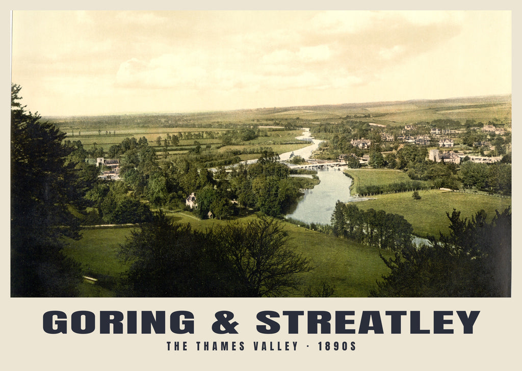 Goring & Streatley poster, The Thames Valley · 1890s