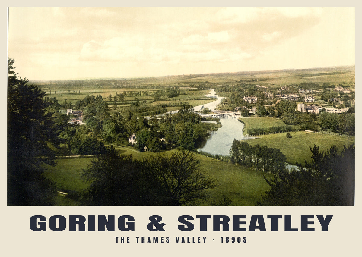 Goring & Streatley poster, The Thames Valley · 1890s