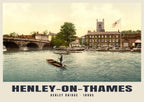 Henley-on-Thames poster, Henley Bridge · 1890s