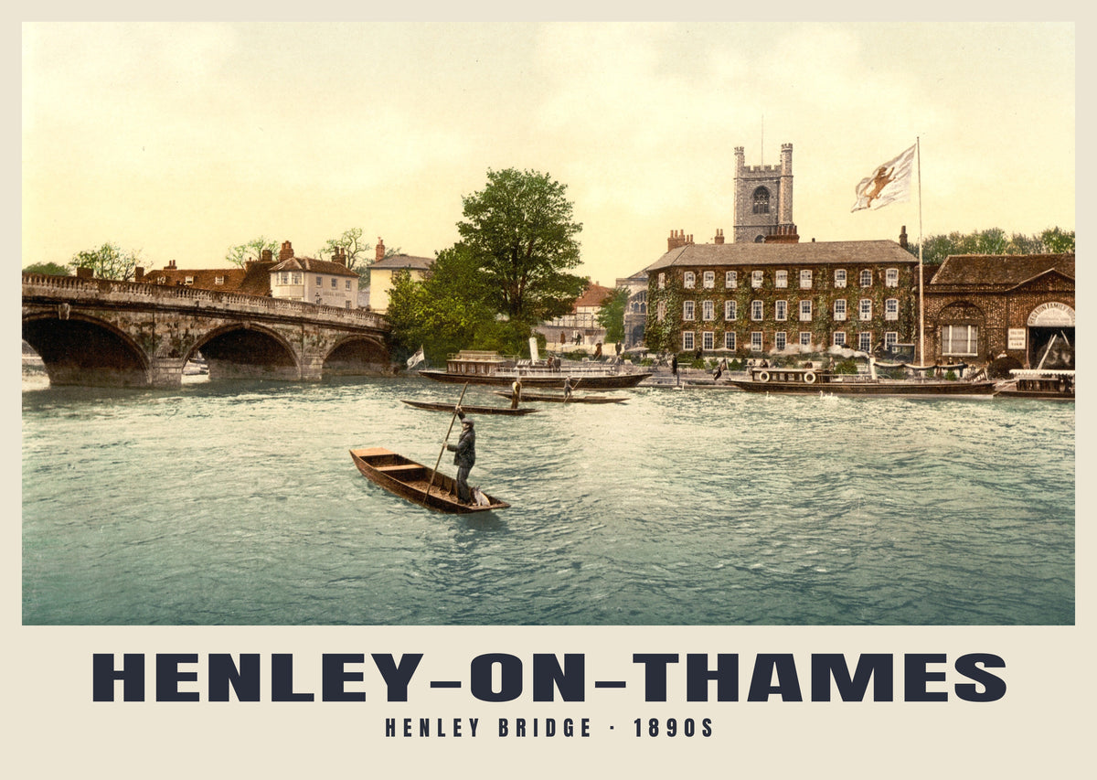 Henley-on-Thames poster, Henley Bridge · 1890s