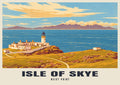 Neist Point, Isle of Skye poster in the Retro Railway style