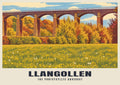 The Pontcysyllte Aqueduct, Llangollen poster in the Retro Railway style
