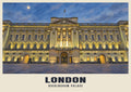 Buckingham Palace, London poster in the British Heritage style