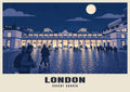 Covent Garden, London poster in the Moonlit style