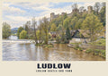 Ludlow Castle poster in the British Heritage style