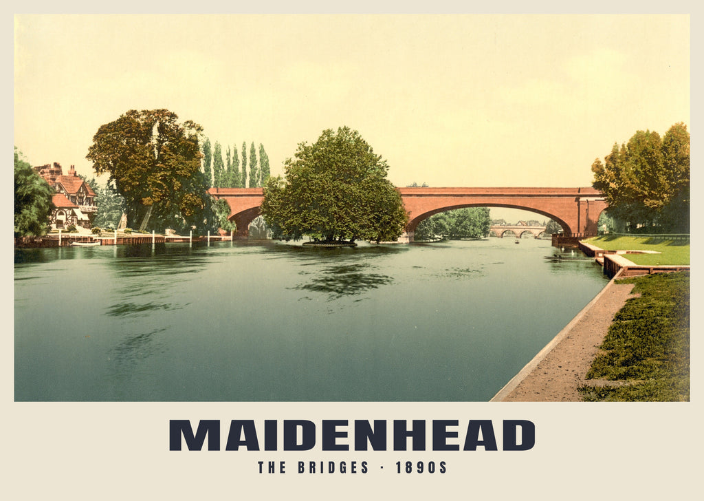 Maidenhead poster, The Bridges · 1890s