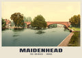 Maidenhead poster, The Bridges · 1890s
