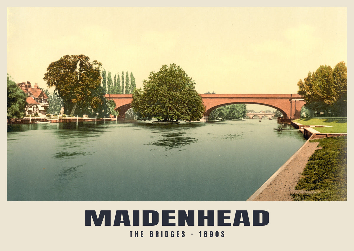 Maidenhead poster, The Bridges · 1890s