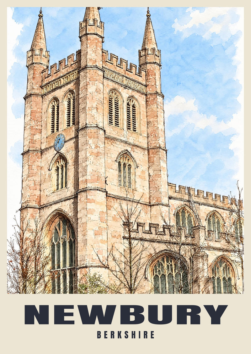 St Nicolas' Church, Newbury Poster