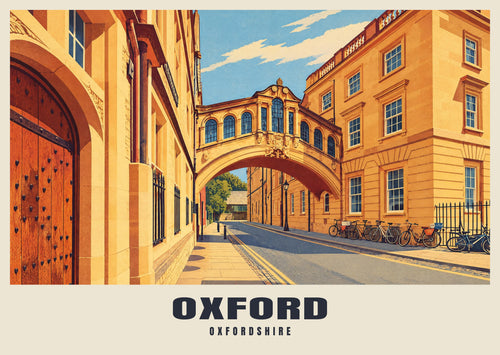 Oxford poster, Oxfordshire