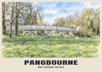 Whitchurch Bridge, Pangbourne poster in the English Watercolour style
