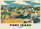 Port Isaac poster in the Mid-Century style