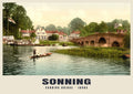 Sonning poster, Sonning Bridge · 1890s