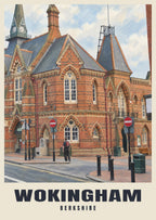 Wokingham Town Hall poster, British Heritage style