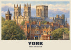 York Minster poster in the British Heritage style