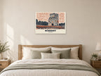 Donnington Castle, Newbury Poster at A1, as a poster, above a bed