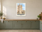 St Nicolas' Church, Newbury Poster at A1, in a white frame, in a kitchen