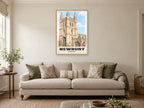 St Nicolas' Church, Newbury Poster at A1, in an oak frame, in a sitting room