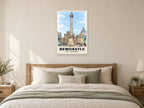 Grey's Monument, Newcastle Poster at A1, as a poster, above a bed