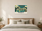 The Tyne Bridge, Newcastle Poster at A1, as a poster, above a bed