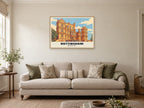 Wollaton Hall, Nottingham Poster at A1, in an oak frame, in a sitting room
