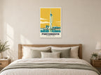 Spinnaker Tower, Portsmouth Poster at A1, as a poster, above a bed