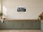 Sherfield Manor, Sherfield on Loddon Poster at A2, in a white frame, in a kitchen