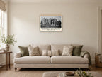 Sherfield Manor, Sherfield on Loddon Poster at A2, in an oak frame, in a sitting room