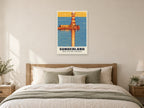 Roker Pier and lighthouse, Sunderland Poster at A1, as a poster, above a bed