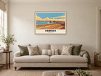 Mumbles Pier, Swansea Poster at A1, in an oak frame, in a sitting room
