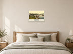 The Harbour, Tenby Poster at A2, as a poster, above a bed