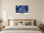 Whitby Abbey Poster at A1, as a poster, above a bed