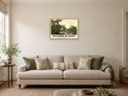 Whitchurch-on-Thames, 1890s Heritage Print at A2, in an oak frame, in a sitting room