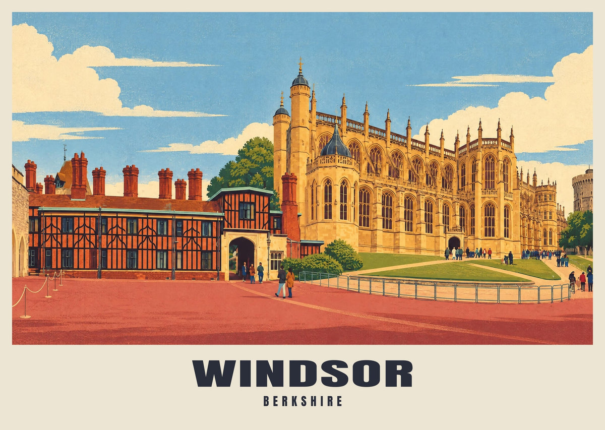 Windsor vintage-style poster